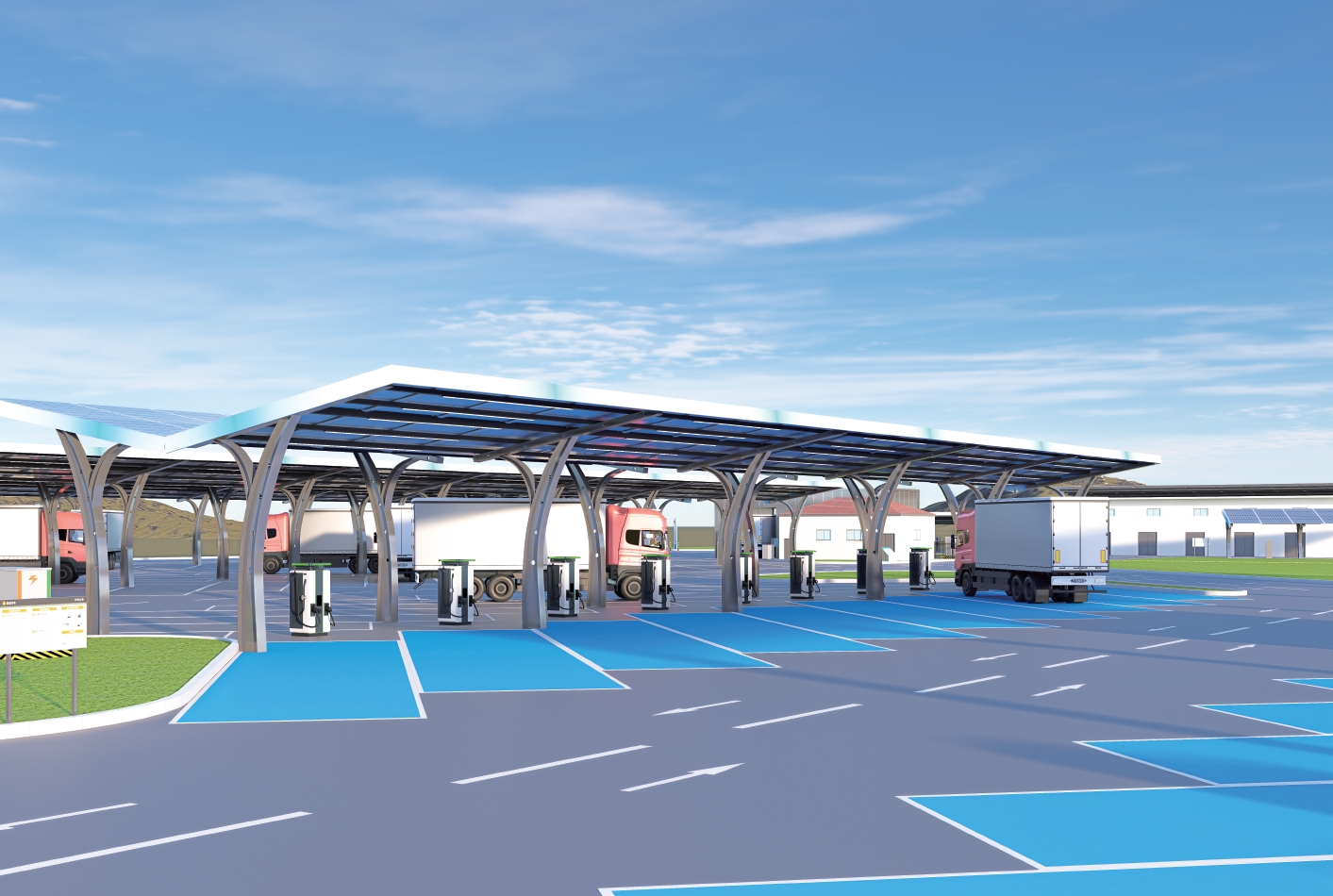 Heavy truck charging solution